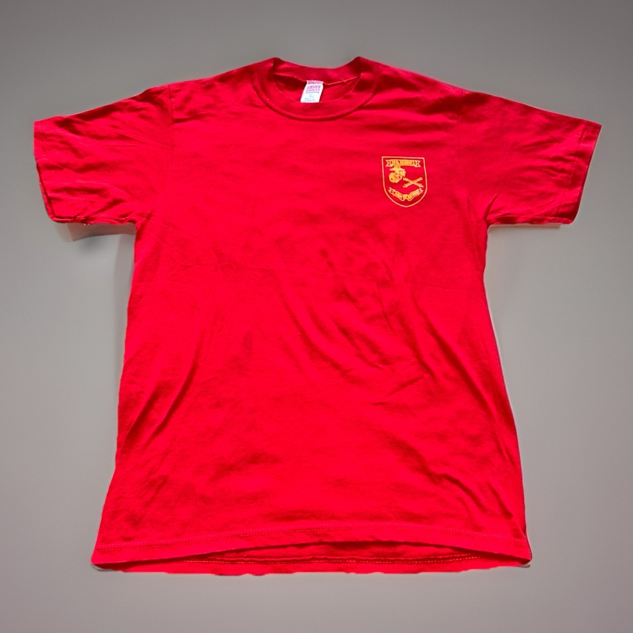 Vintage 10th Marines Arm Of Decision Soffe Shirt Red Large USA Single stitch gallery