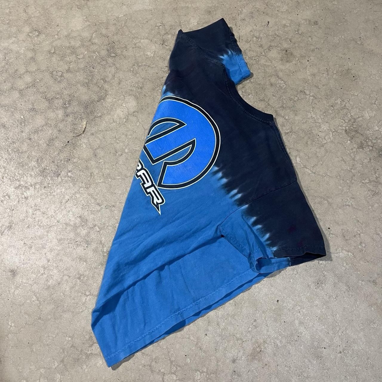 Mopar Men's M Cotton Blue/Black Logo Graphic Print Crew Neck Short Sleeve Tee gallery