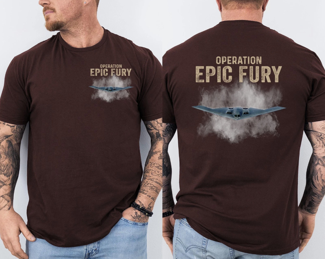 Operation Epic Fury T-Shirt, Patriotic American Flag Front & Back T-Shirt gallery