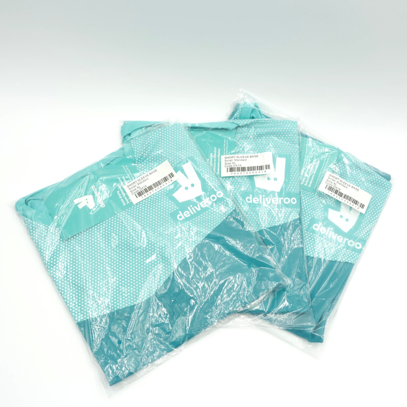 Deliveroo 3 Short Sleeve Base Layer Turquoise Size XL – Quick Drying Lightweight gallery