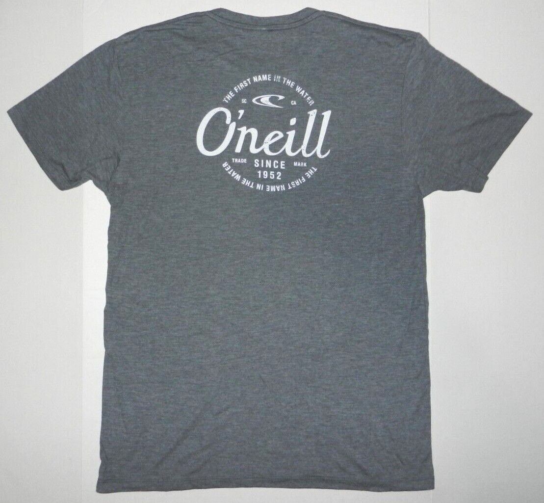 O'NEILL Patch Grey T-Shirt The First Name in The Water Since 1952 Tee New gallery