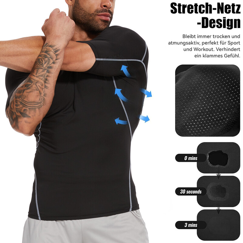 Mens Compression Shirt Athletic Fitness Breathable Tank Tops Camisa de hombre US gallery