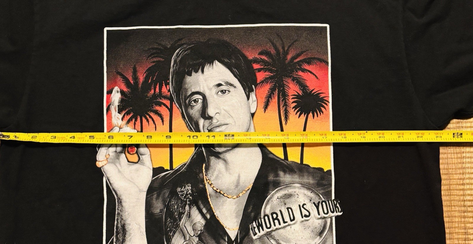 Scarface Heavy Weight Adult XL The World Is Yours 2-Sided T-Shirt gallery