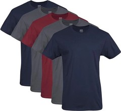 Gildan (5-pack) Bulk Solid Heavy Cotton Short Sleeve Blank Tee T-Shirt S-XL