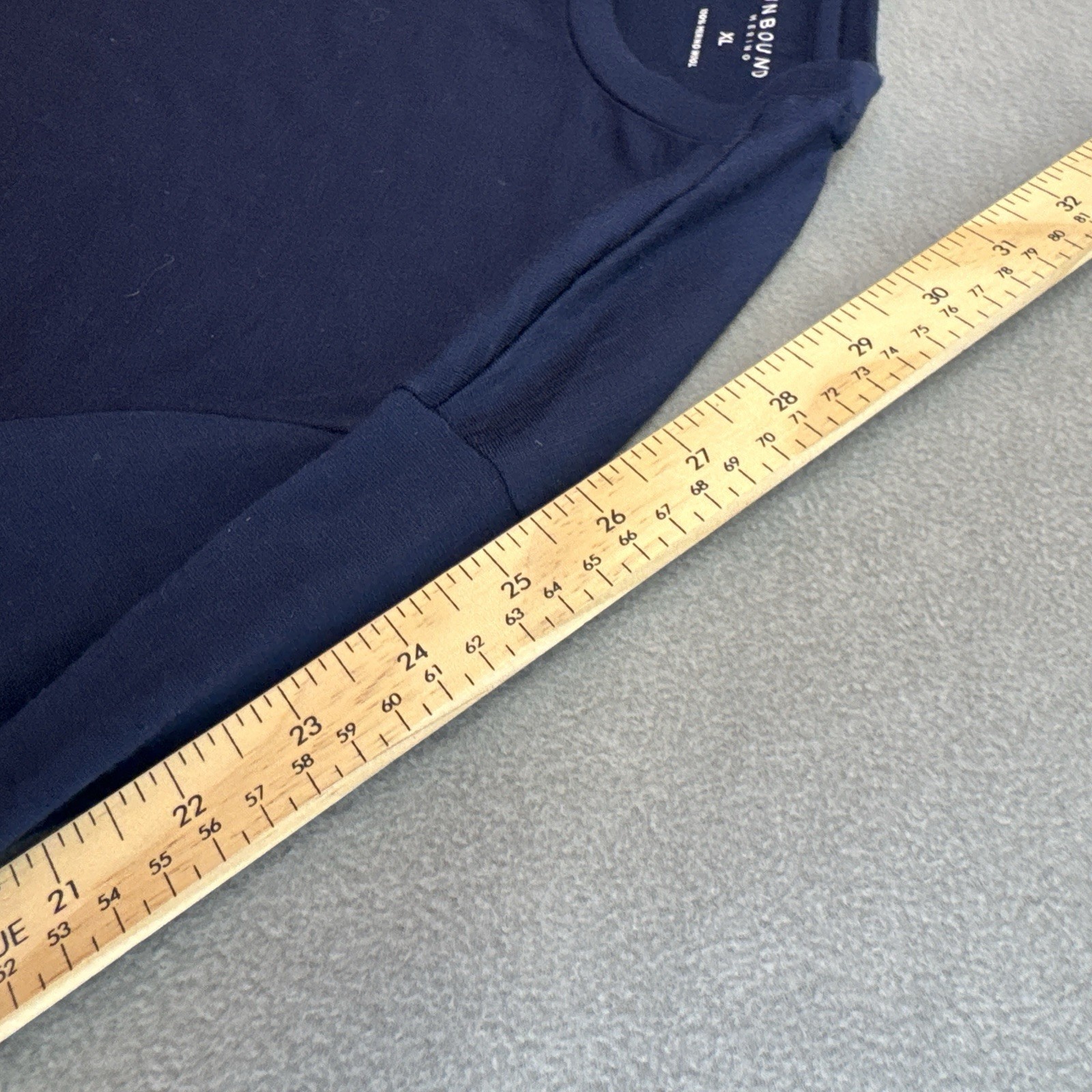 Unbound Merino Wool Shirt XL Men's Long Sleeve Crew Navy Blue Comfort gallery