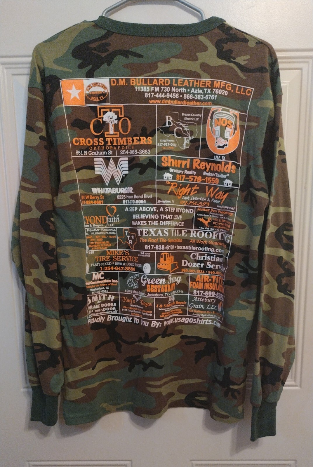 The Ranch 95.9 FM Shirt Large Sound of Texas Country Camo Radio Music Green BG11 gallery