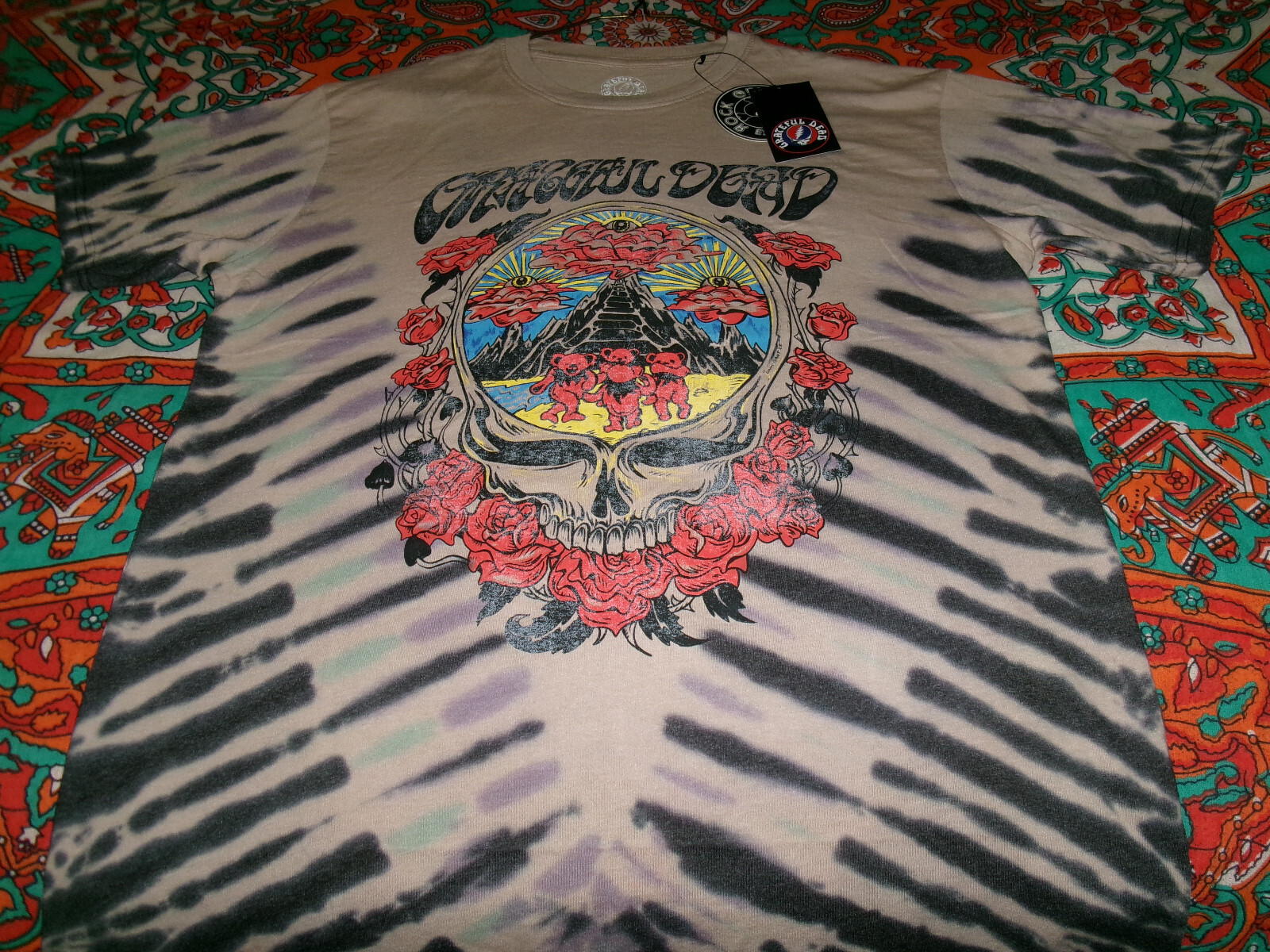 Grateful Dead ‘eye clouds’ tie dye_official t-shirt L