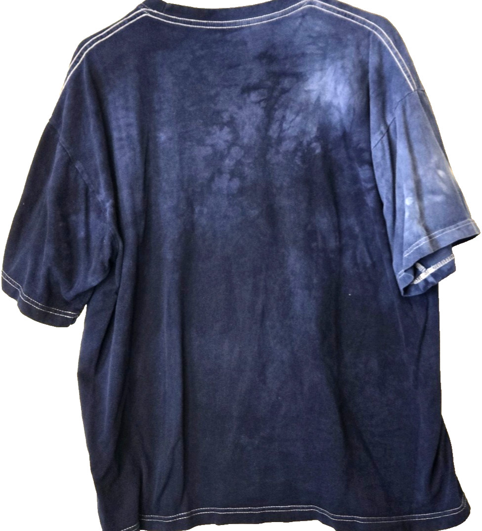 VTG The Mountain Moon Fairy Elf T-shirt Adult 2X Blue Tie-Dye Pixie Fairycore gallery