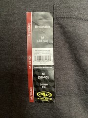 ATHLETIC WORKS Breathable Gray Short Sleeve Crew Neck Pocket T-Shirt Sz M*