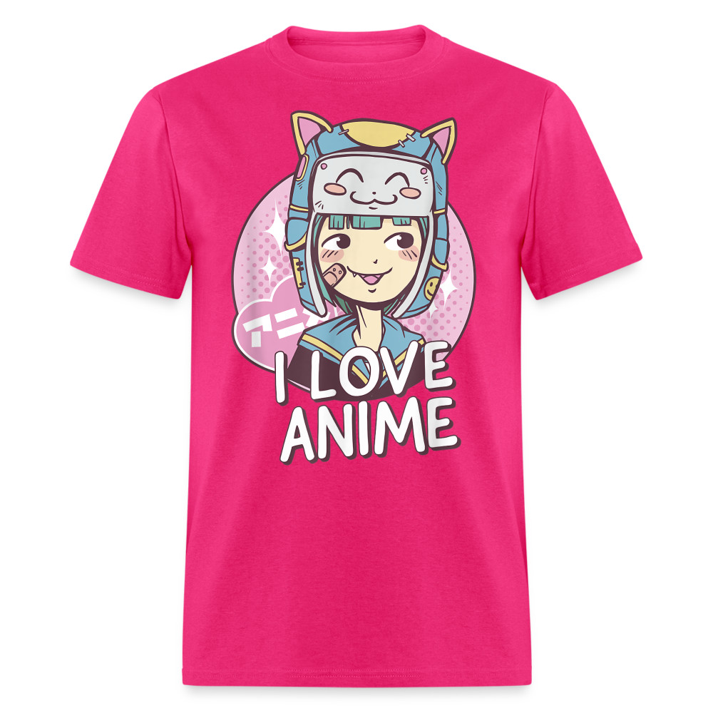 Cute Anime Girl Kawaii Style I Love Anime Quote Gift T-Shirt gallery