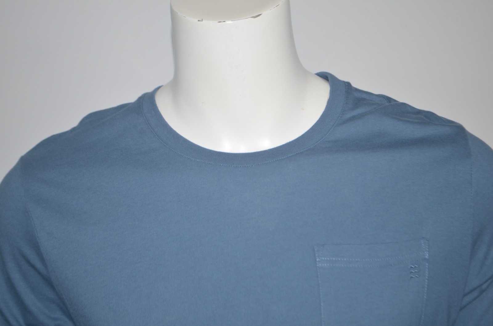 Mint FREE FLY Cotton Bamboo Crew Neck Blue Long Sleeve Tee T-Shirt Sz L gallery