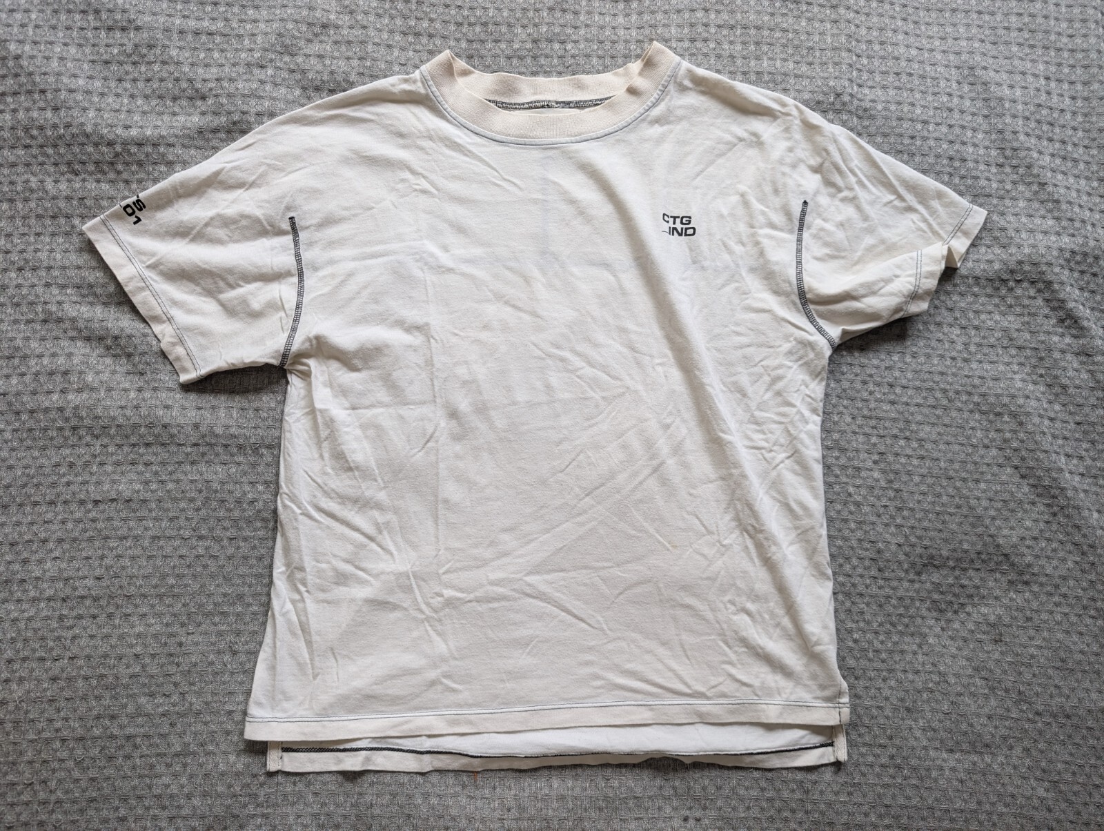 CTG IND Cottage Industry Shirt Adult Medium Natural White TS 01 Short Sleeve NYC gallery