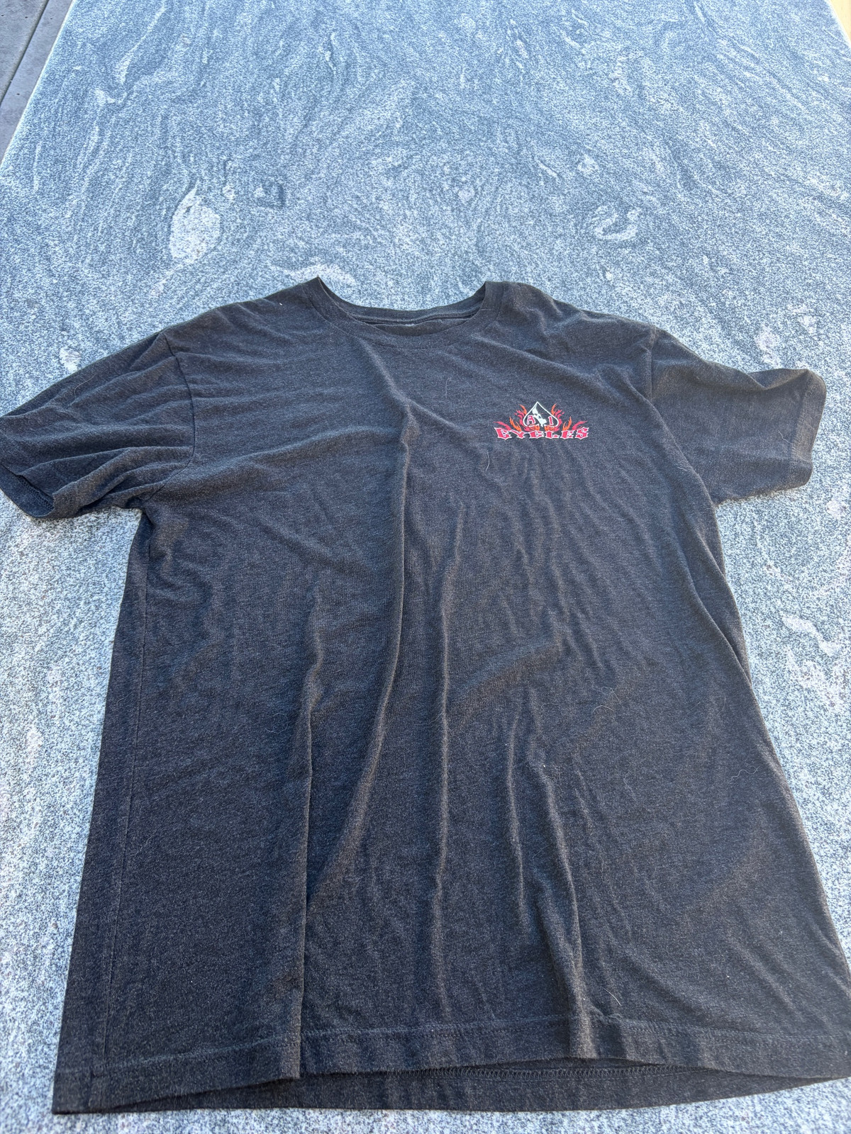 Vintage 1990s Black Grunge Cotton T-Shirt Unisex Short Sleeve Medium gallery