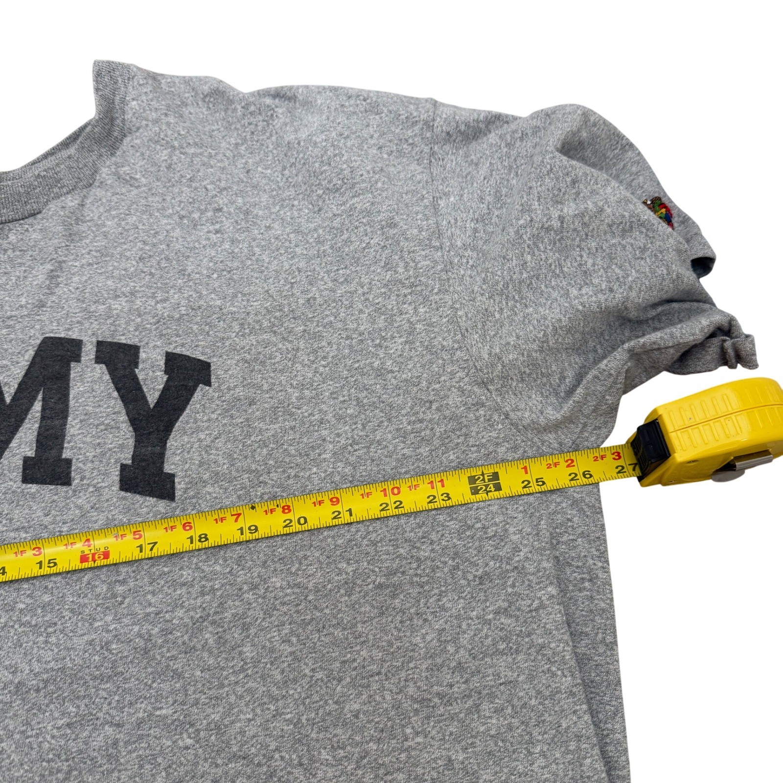 Vintage Army West Point 90's T-Shirt Mens XL Gray USA Made Military Rayon gallery