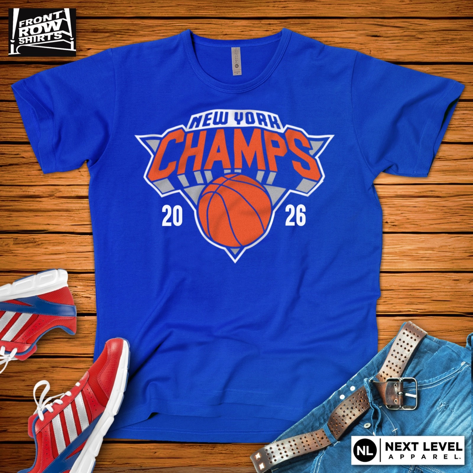 NEW YORK BASKETBALL 2026 CHAMPIONSHIP "CHAMPS" T-SHIRT gallery