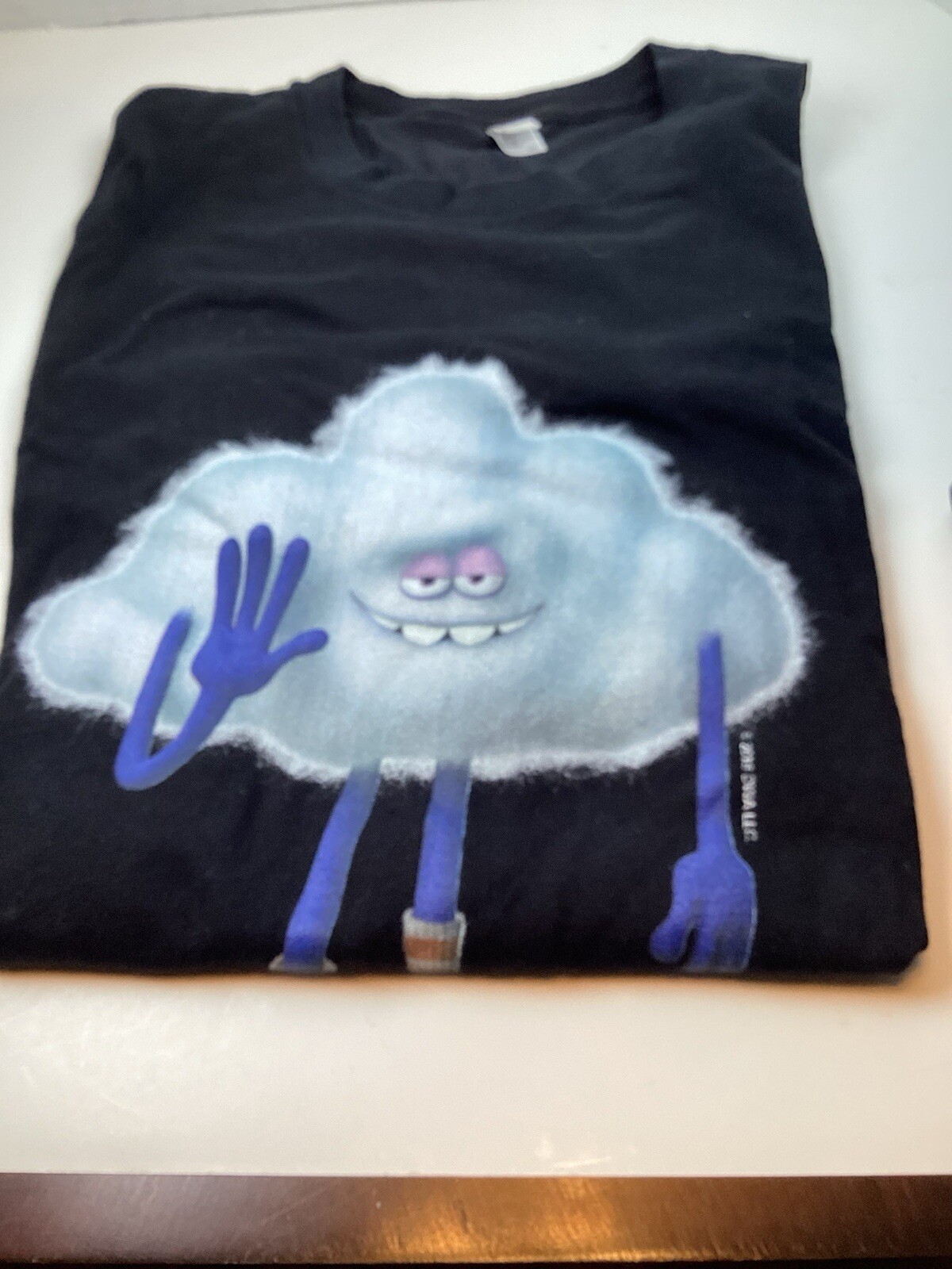 Trolls World Tour Hey Cloud Guy Mens T-Shirt Sz 2XL Pre-Owned Black
