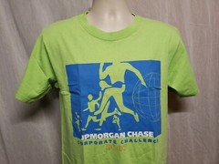 2007 JP Morgan Chase Corporate Challenge Adult Medium Green TShirt
