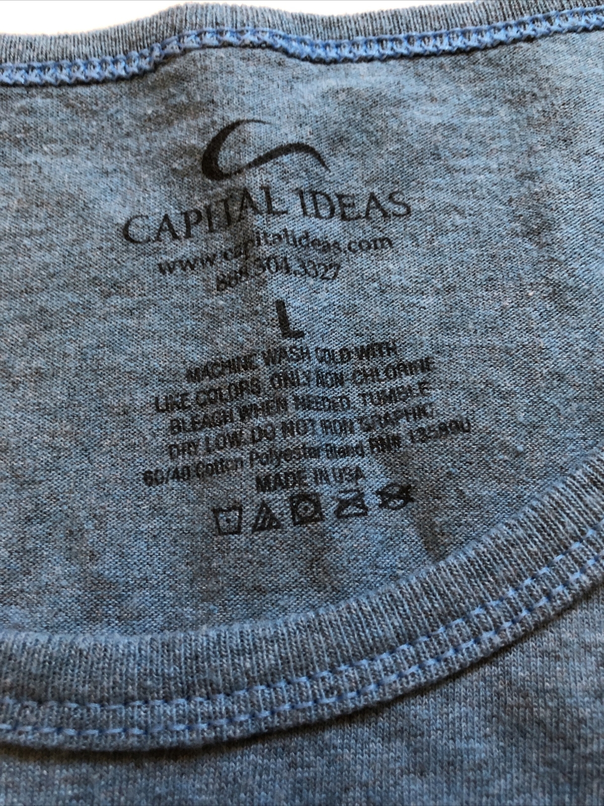 Men’s L BLUE GRAPHIC COPPERTONE Girl Logo Tank Top T Shirt Made In USA gallery