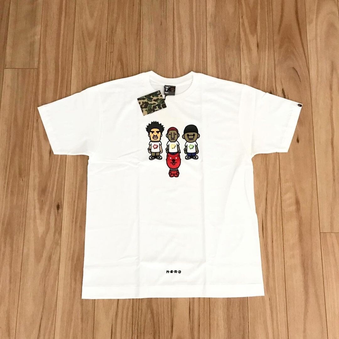 N.E.R.D x A Bathing Ape Bape Fly or Die Milo T-Shirt gallery