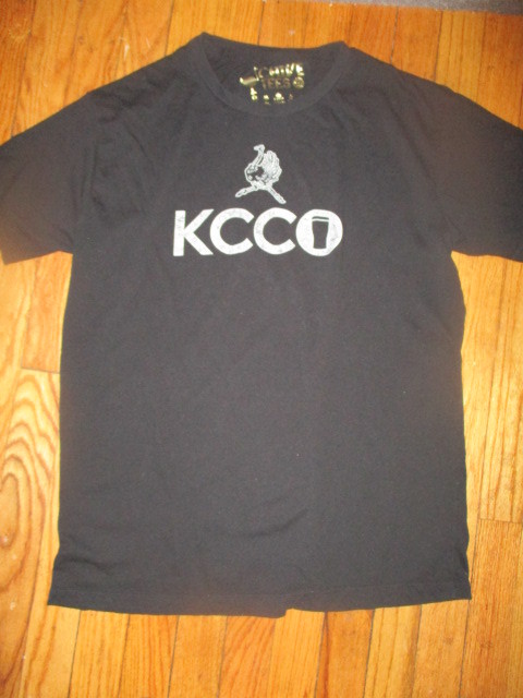Black KEEP CALM CHIVE ON Pint Of Beer Logo T Shirt Large Poly Cotton Blend