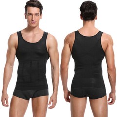 Men Muscle Abs Compression Vest Sweat Body Shaper Tank Top Slimming T-Shirt US