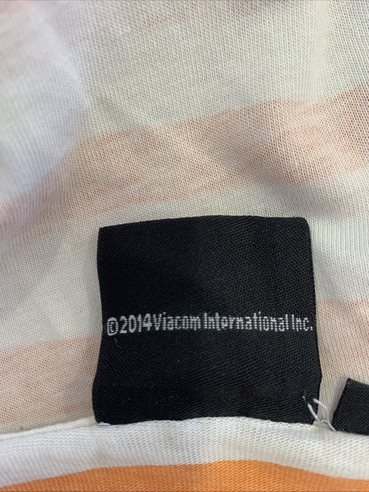 MTV Music Television Striped T-Shirt L 2014 Viacom – Retro Logo Tee – #Z54 gallery