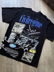 Civil Regime Star Wars Double-Sided Logo Graphic Tee Black Short Sleeve Men’s S
