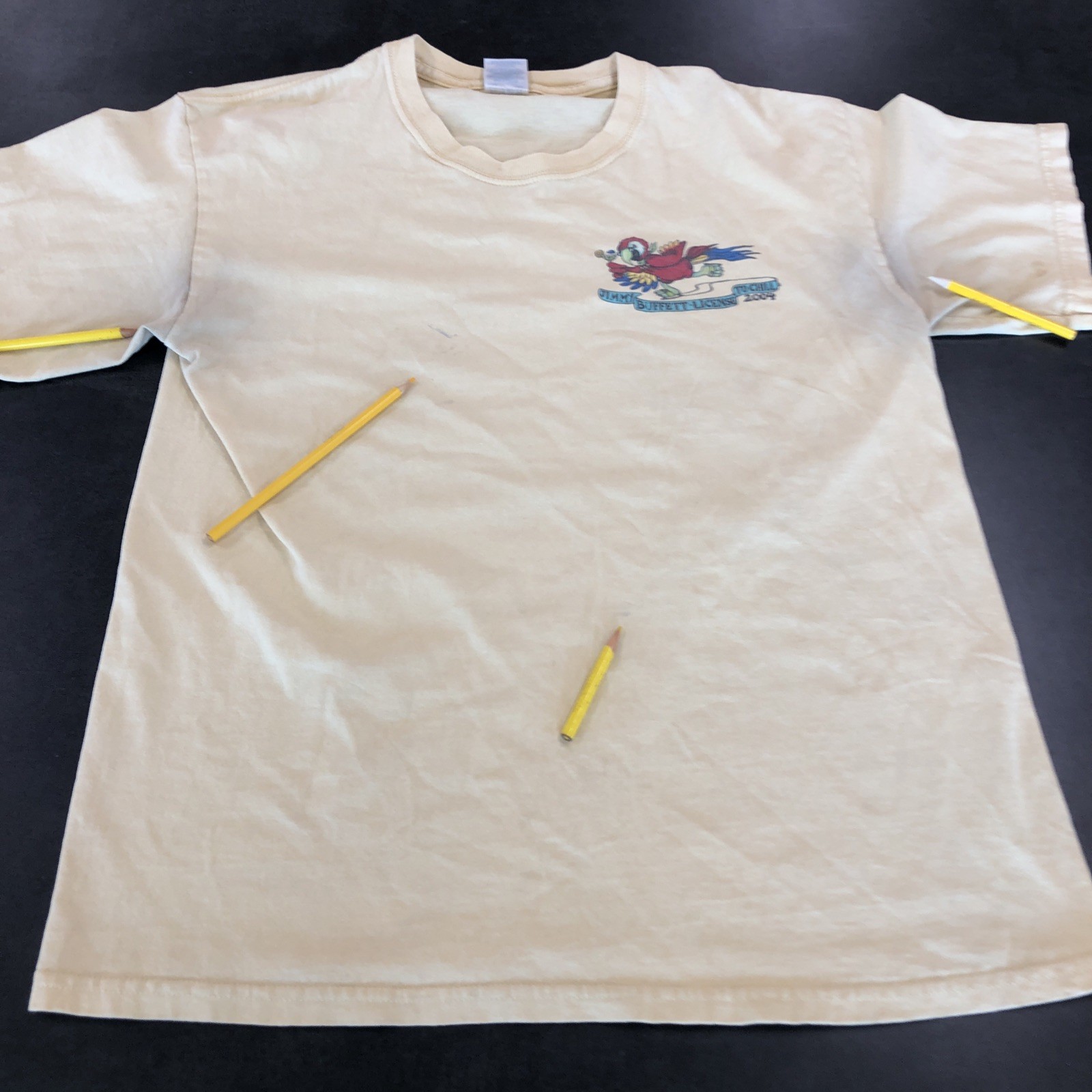Jimmy Buffett License to Chill Tour 2004 T-Shirt Mens Size Large Yellow gallery