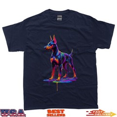 Paint Art Doberman Pinscher Dobermans Dobie T-Shirt