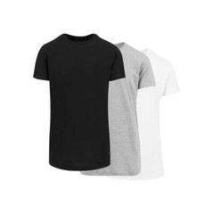 Build Your Brand Shaped Long Tee 3-Pack Men’s T-Shirt Extra Long Fit