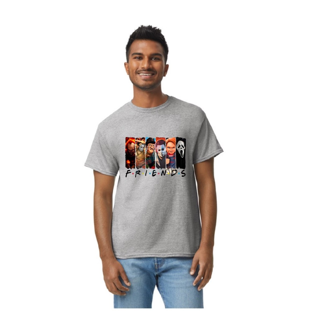 Playera Men Hombre Solid Heavy Cotton Halloween Casual T-Shirt Size M