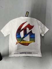 Godspeed White Graphic Logo Skateboarding Streetwear Crew Neck T-Shirt Men XL
