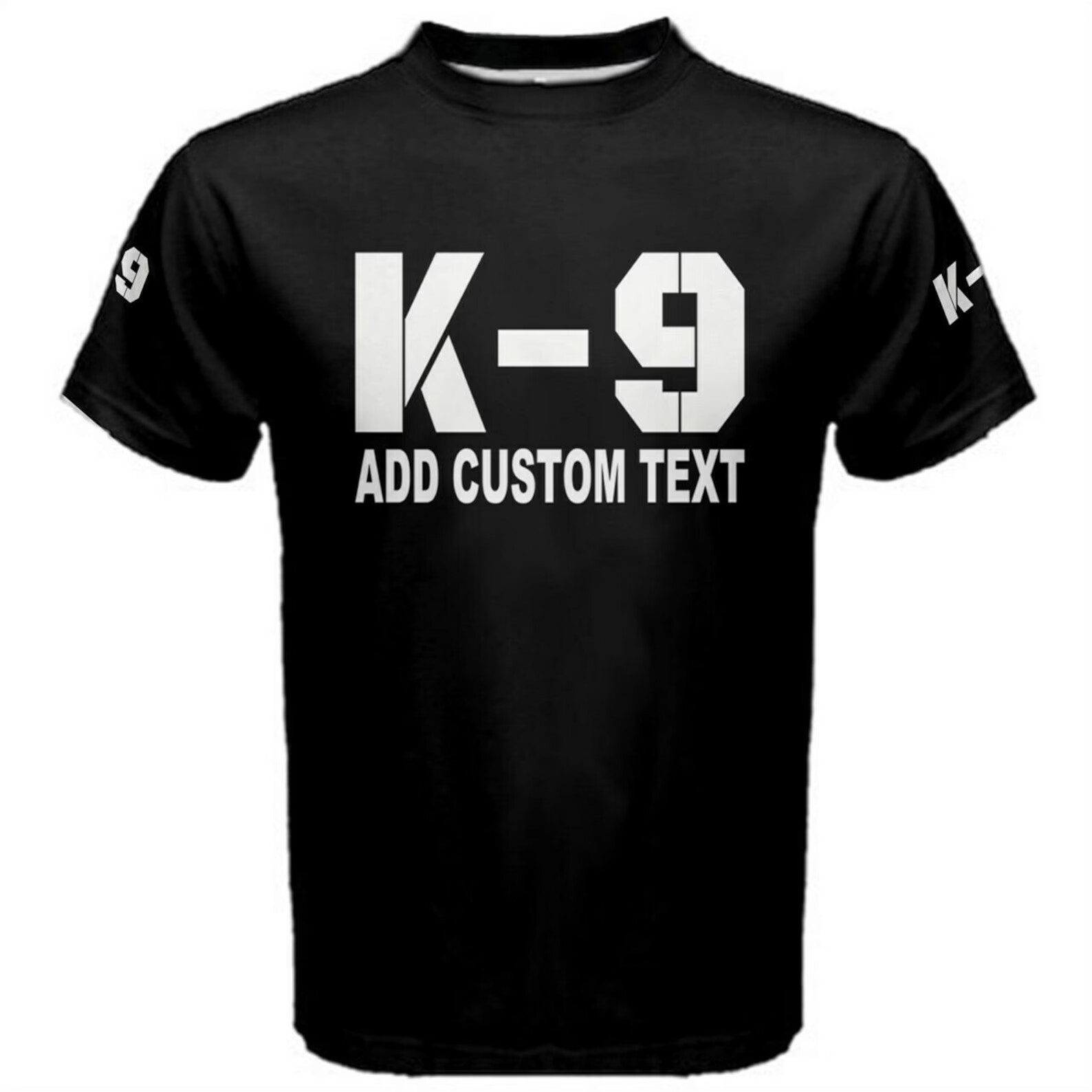 Add Custom Text To K-9 Police Officer Training Agencies T-shirt gallery