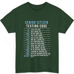 Senior Citizen Texting Code Cool Funny Old People Fun Unisex Crewneck Sweatshirt