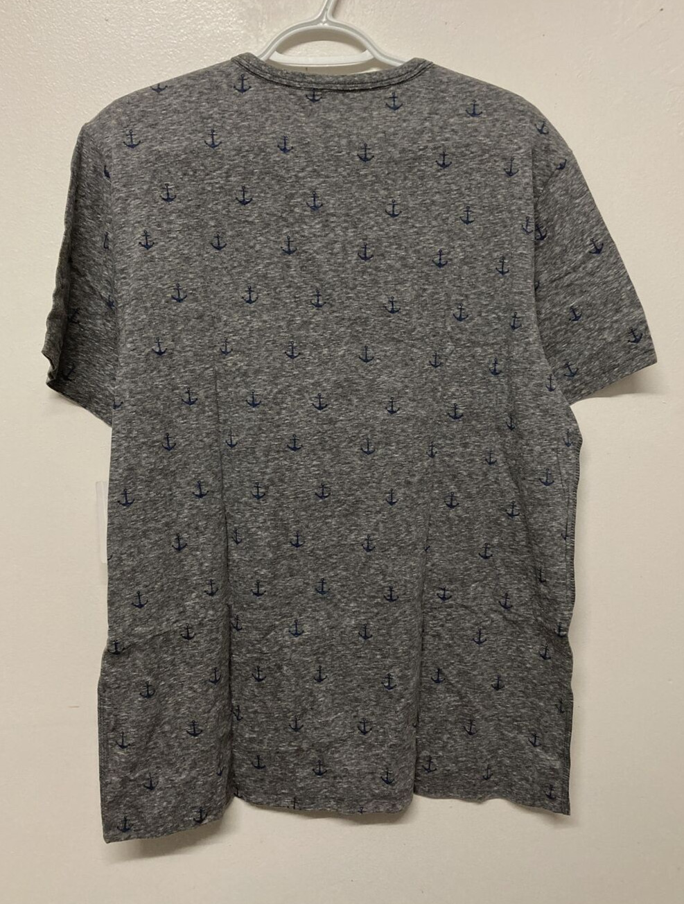 Flag & Anthem Mens T-Shirt Large Grey Anchor Tee Adult Short Sleeve Blank NWT gallery