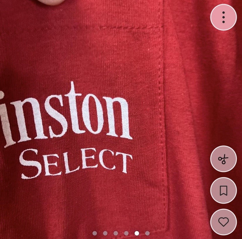 American Born Winston Select Red Graphic Eagle Pocket Cotton Men's T-Shirt L gallery