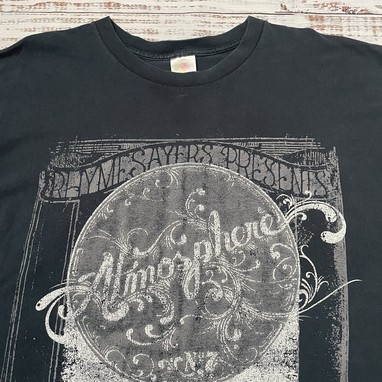 Vintage Y2K Rhymesayers Atmosphere Black Shirt Men’s 2XL Faded Concert Tour Tee gallery