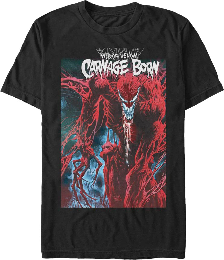 Carnage Marvel T-Shirt 180 GSM | 100% Cotton DTG Print gallery