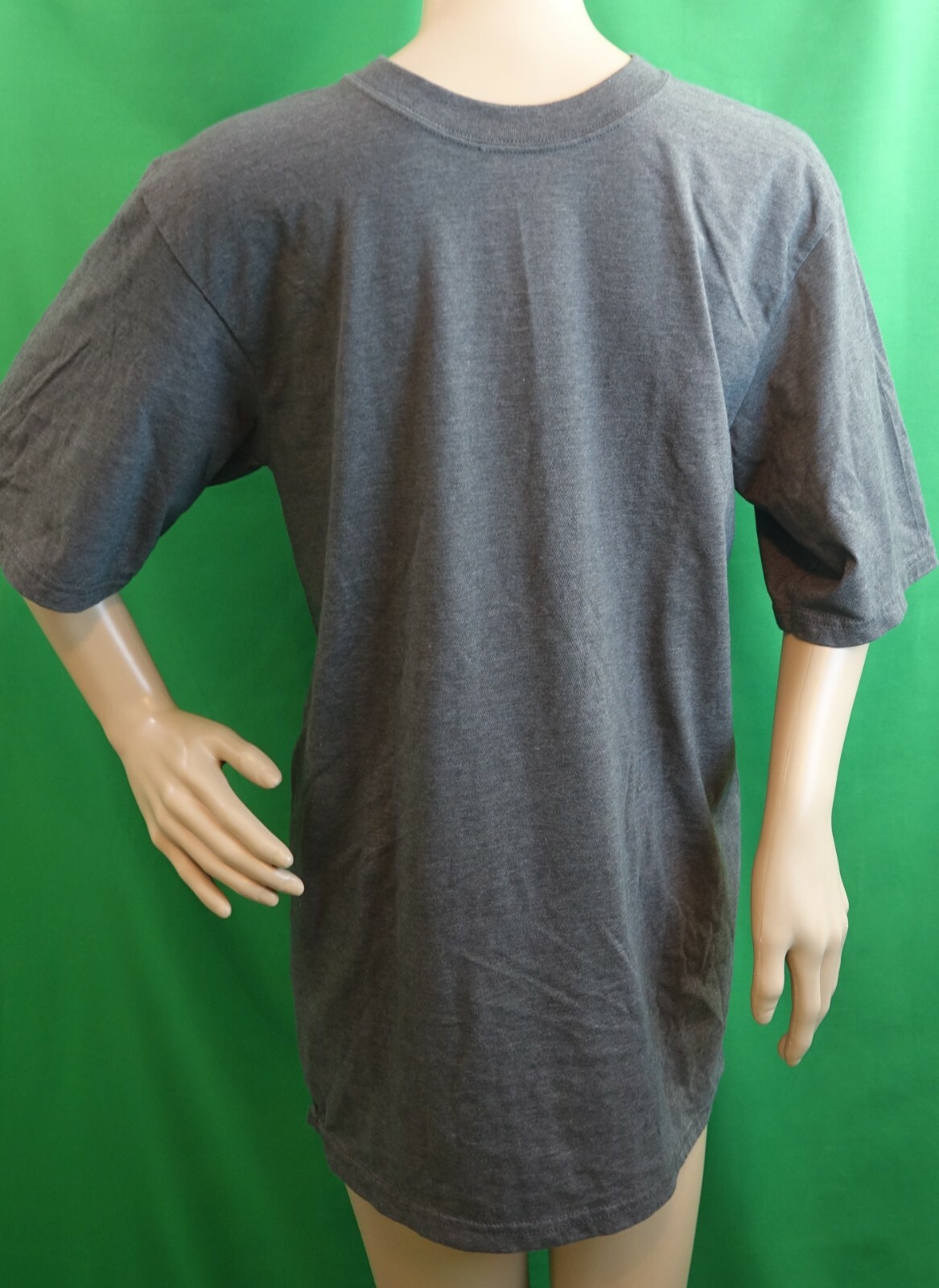 BCG solid gray cotton/poly blend short sleeve crew neck T-shirt, size Men's M gallery