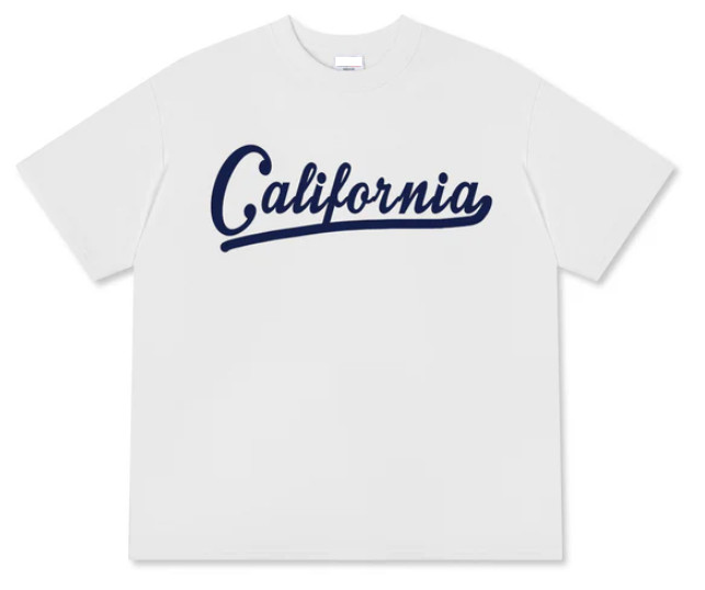 USA Califorinia Blue Relaxed Fit Unisex T Shirt