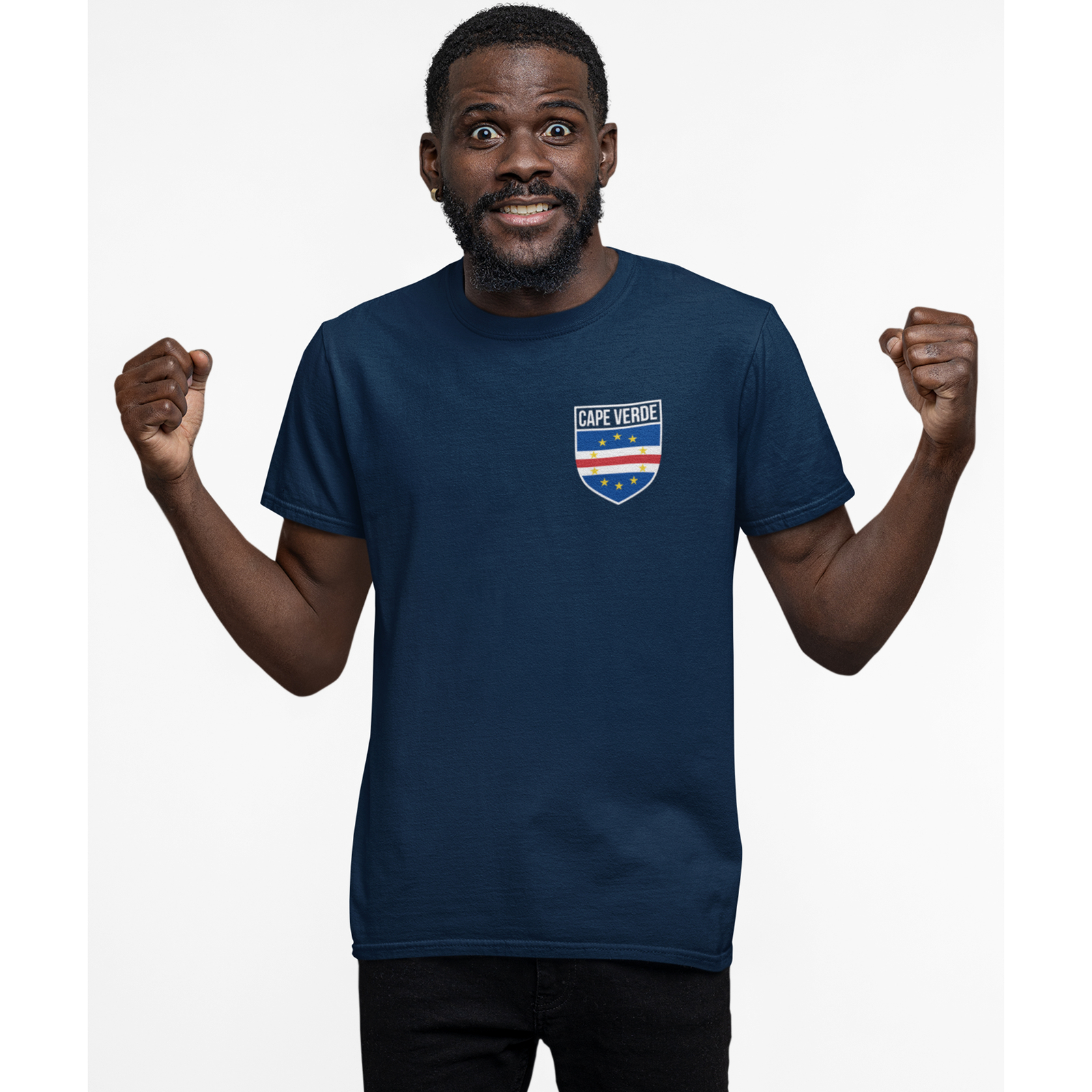 Cape Verde Badge Mens T Shirt shirt Football Sports Event Him Soccer Footy Te... gallery