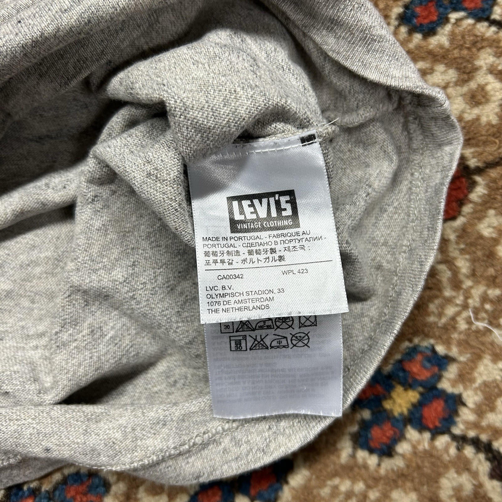 LVC Levi’s Vintage Clothing 1950s Sportswear Tshirt Sz S - Heather Gray gallery