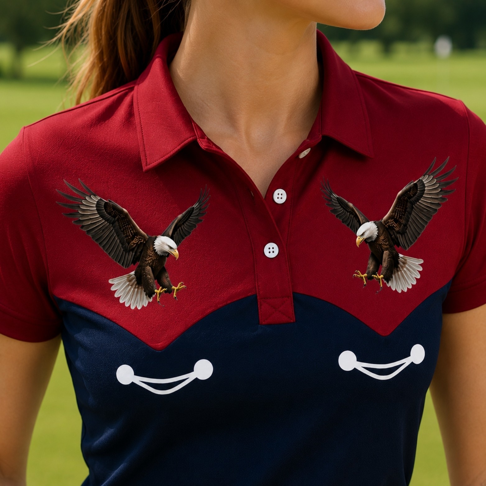 USA 250 Years of America Golf Polo Men Eagle 1776-2026 American Flag (S-5XL) gallery