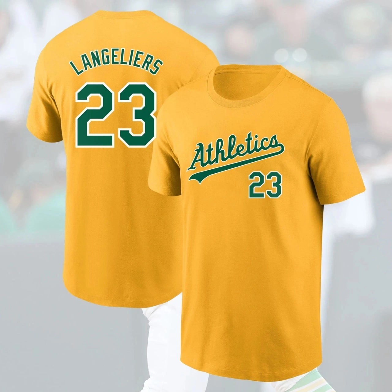 🔥Shea #23 Langeliers Oakland 2025 Name & Number Fan Athletic Gifts gallery