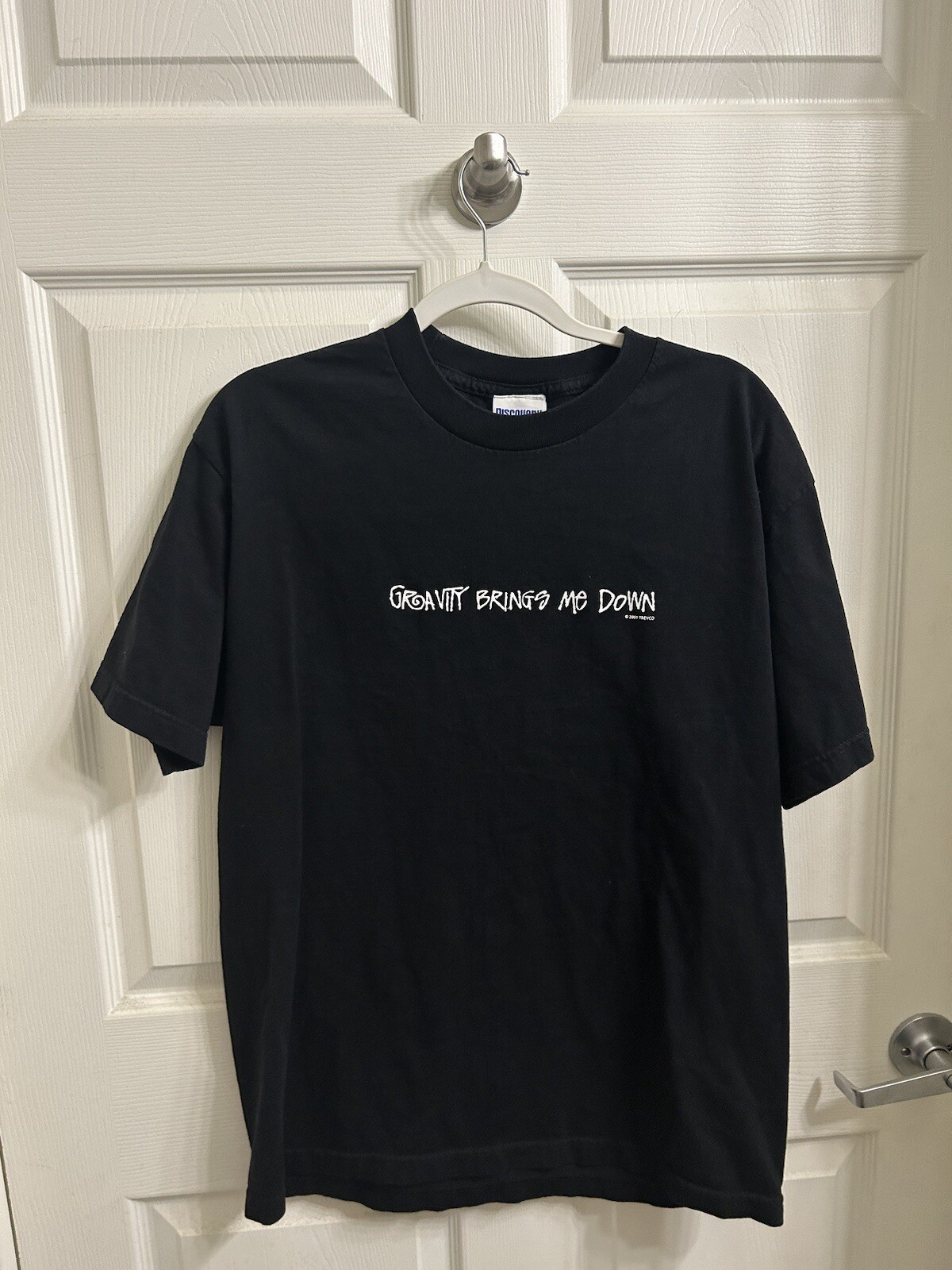 Men’s Discovery Channel Store Vintage Tee Size Large Gravity Double Sided 2001 gallery