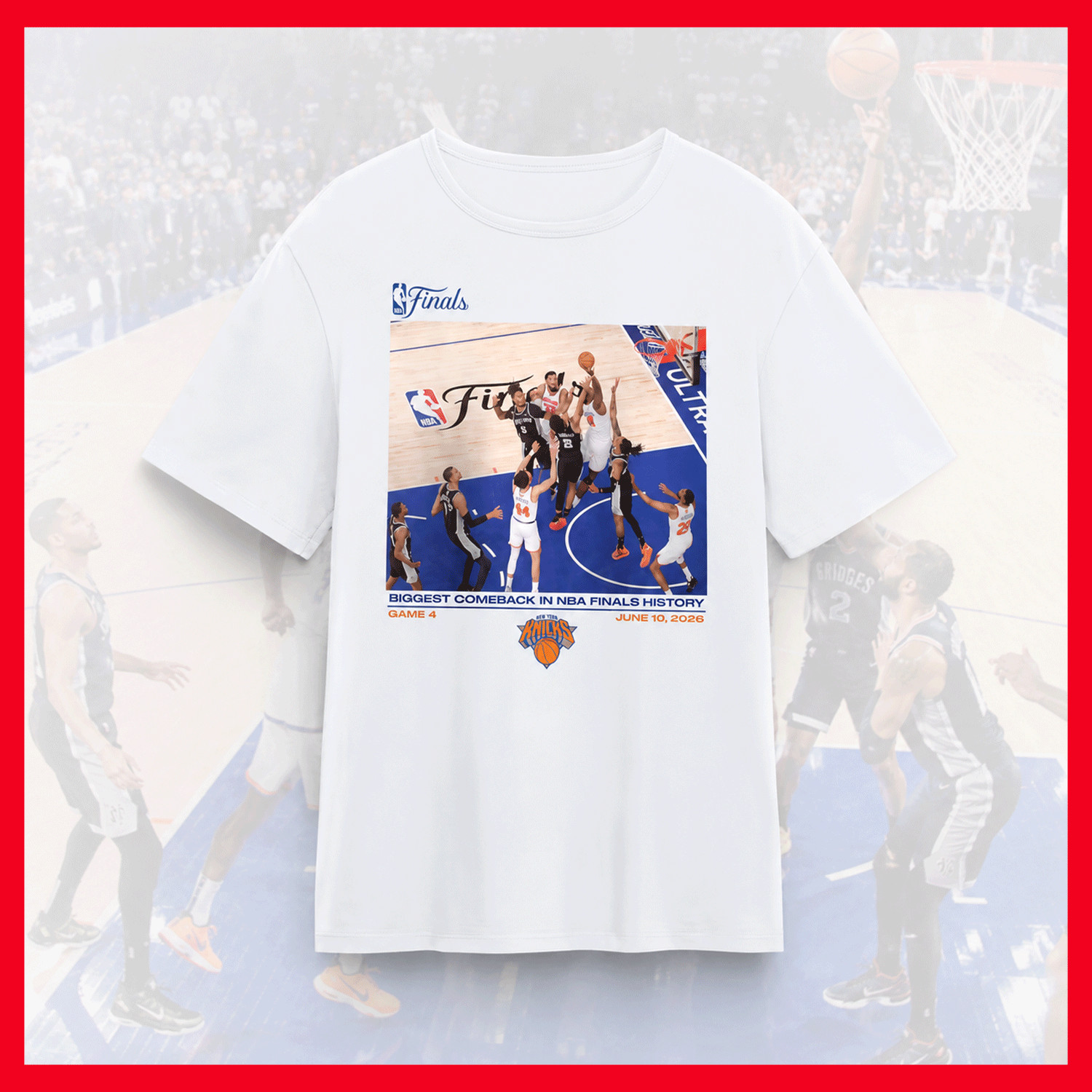 HOT ITEM!!! New York Knick$ 2026 N.B.A Finals "Biggest Comeback" T-Shirt gallery