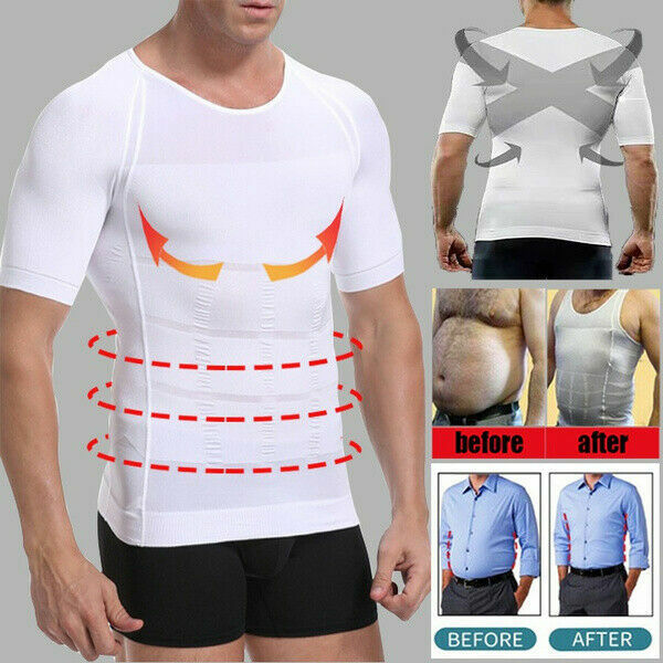 Men's Slimming Body Shaper Workout Shirt Muscle Sleeveless Bodybuilding Tank Top gallery
