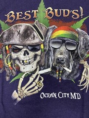 Best Buds Pirate Lab Marijuana Ocean City MD Men’s 2XL Shirt