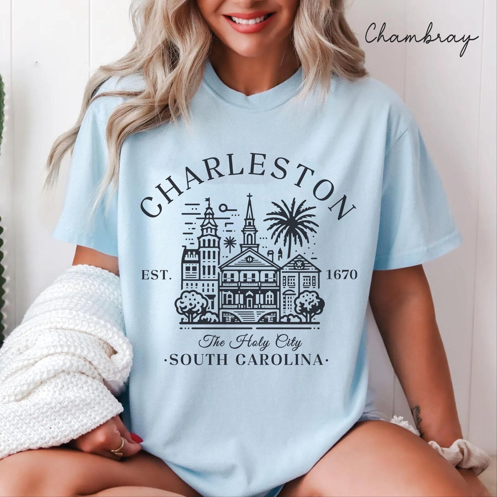 Charleston Unisex Shirt Travel Gift South Carolina Trip Lovers Souvenir Tee gallery