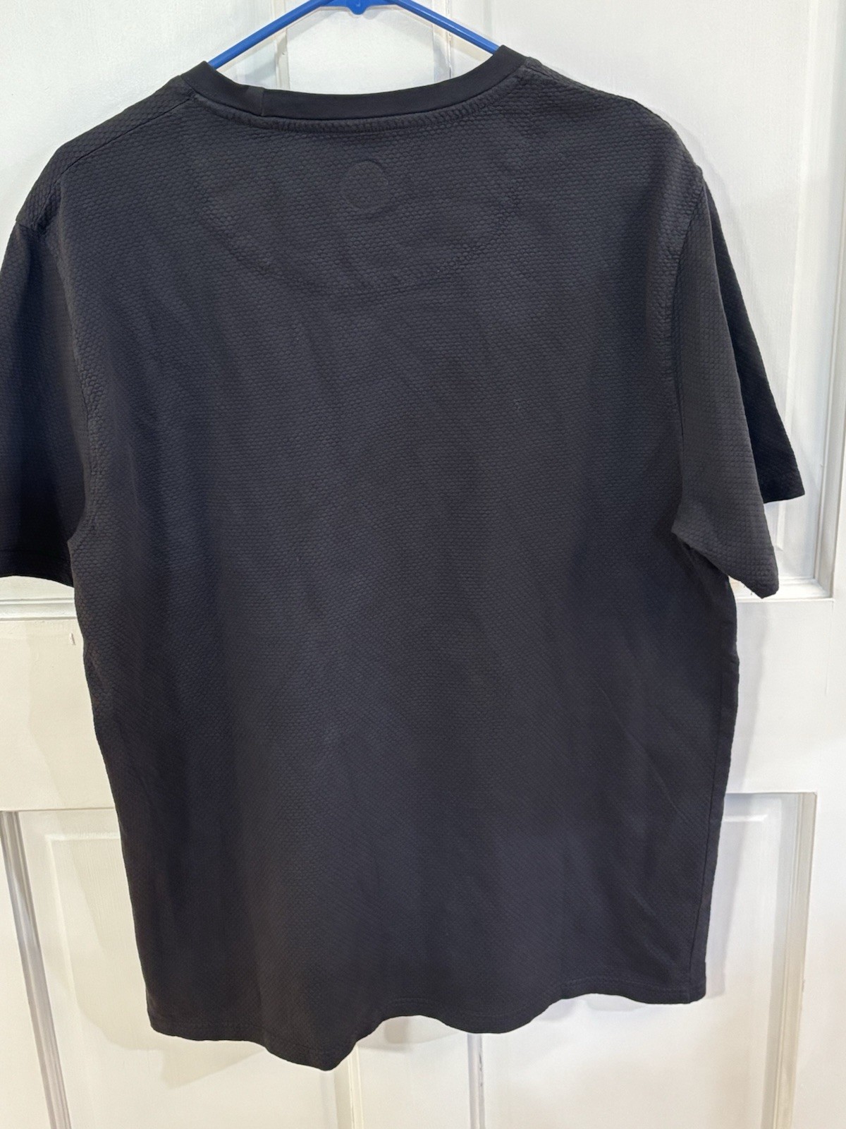 NWT $75 Common People Popcorn Texture Tshirt Large Blue/Gray gallery